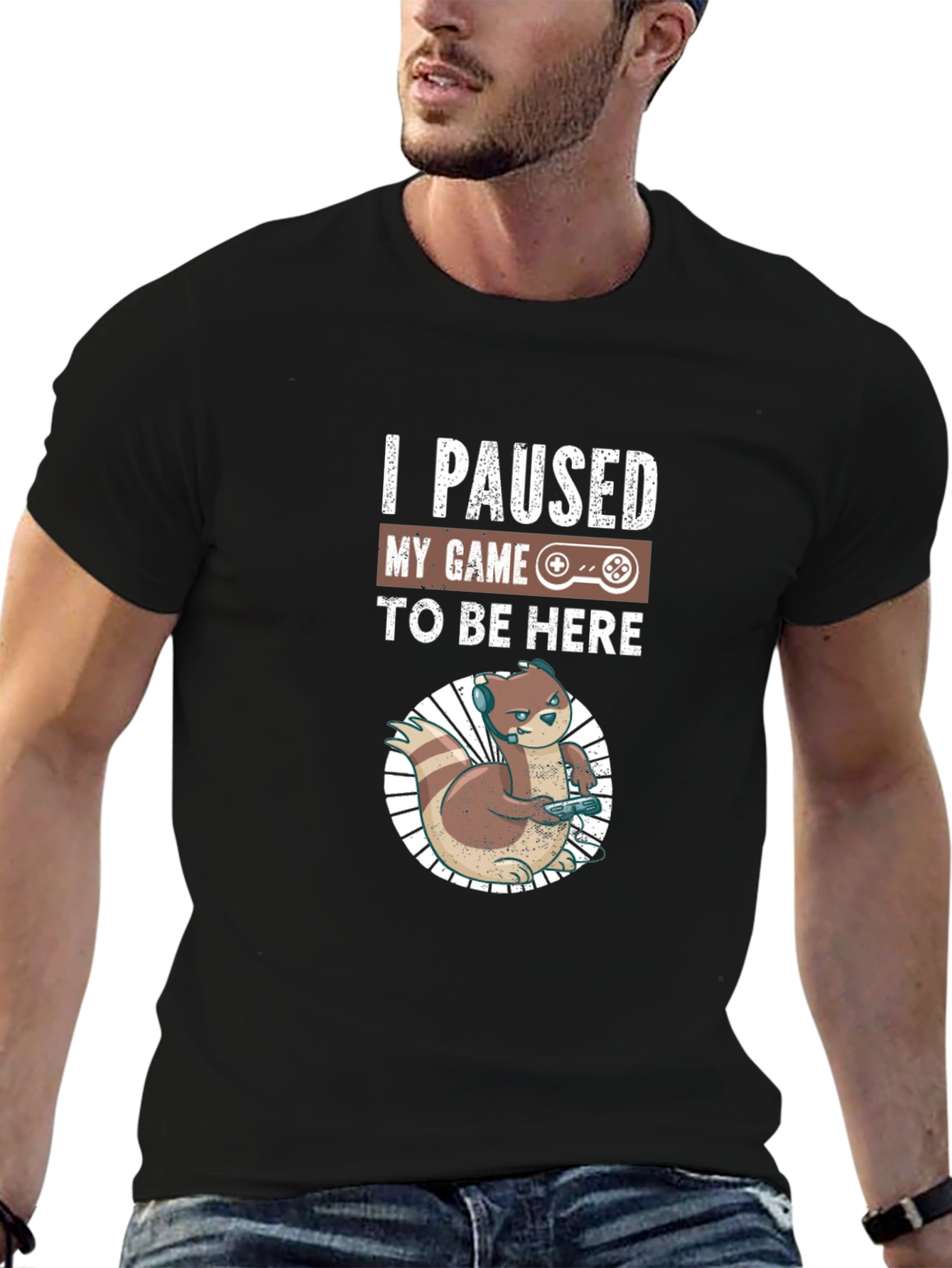 I Paused My Game to Be Here Gamer T-Shirt