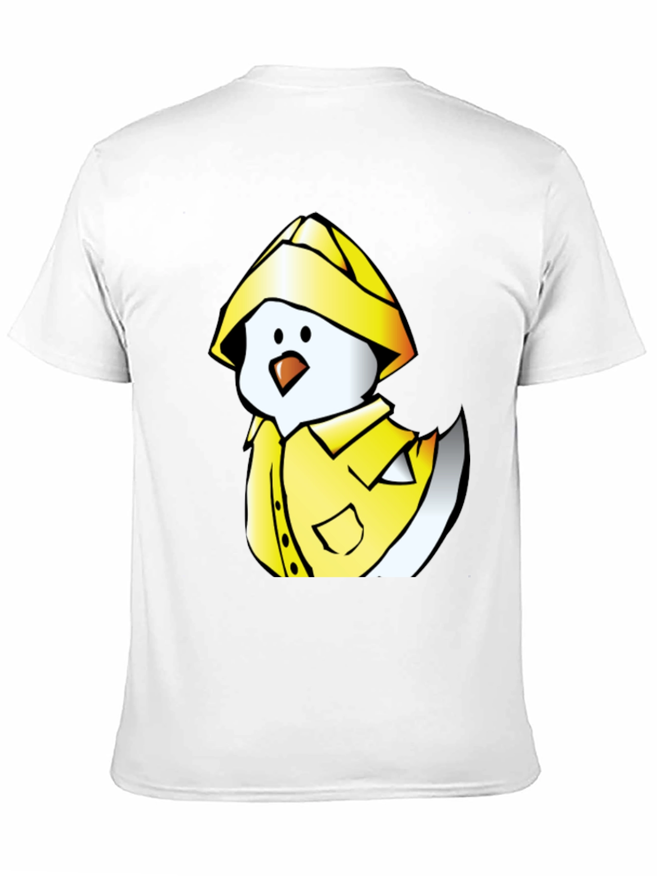 Duck in Raincoat Graphic Tee - Black Cotton T-Shirt