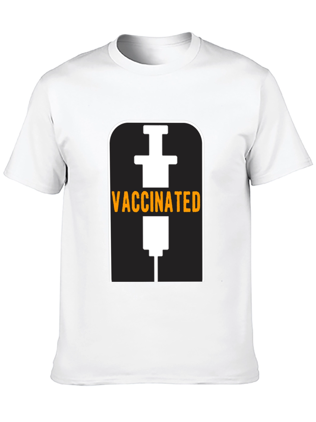Vaccinated T-Shirt - Black - Novelty Design