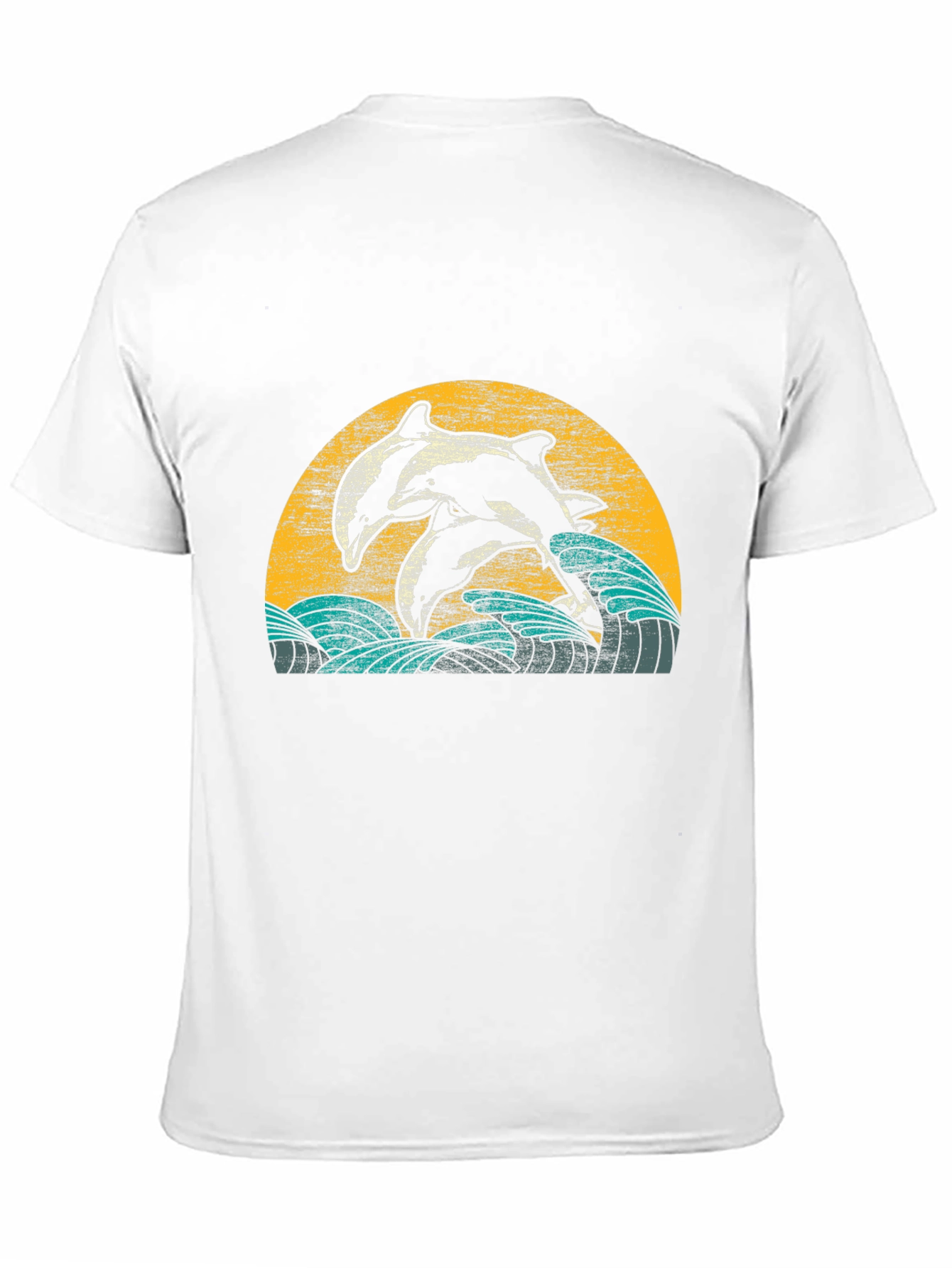 Dolphin Graphic T-Shirt - Retro Ocean Design