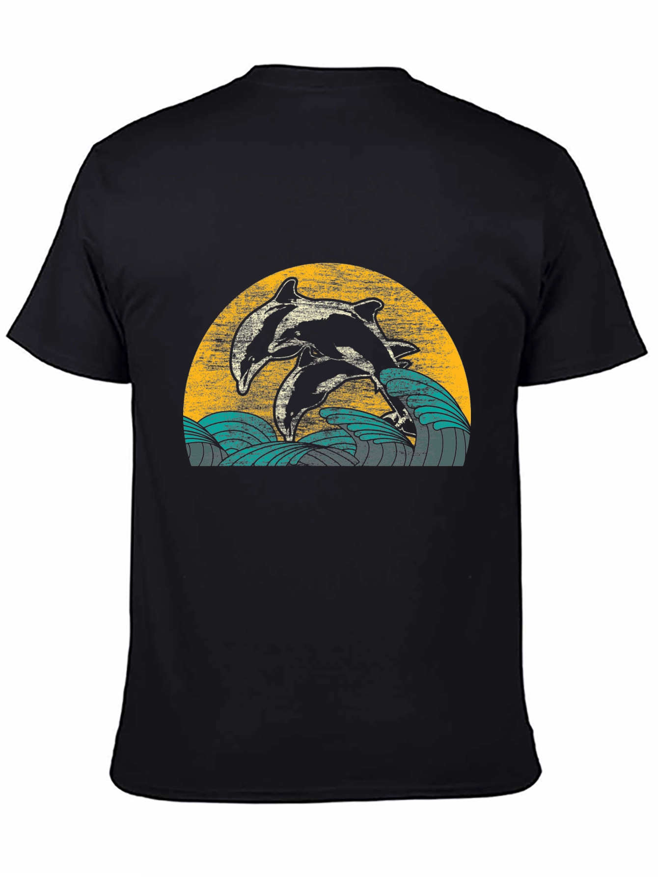 Dolphin Graphic T-Shirt - Retro Ocean Design