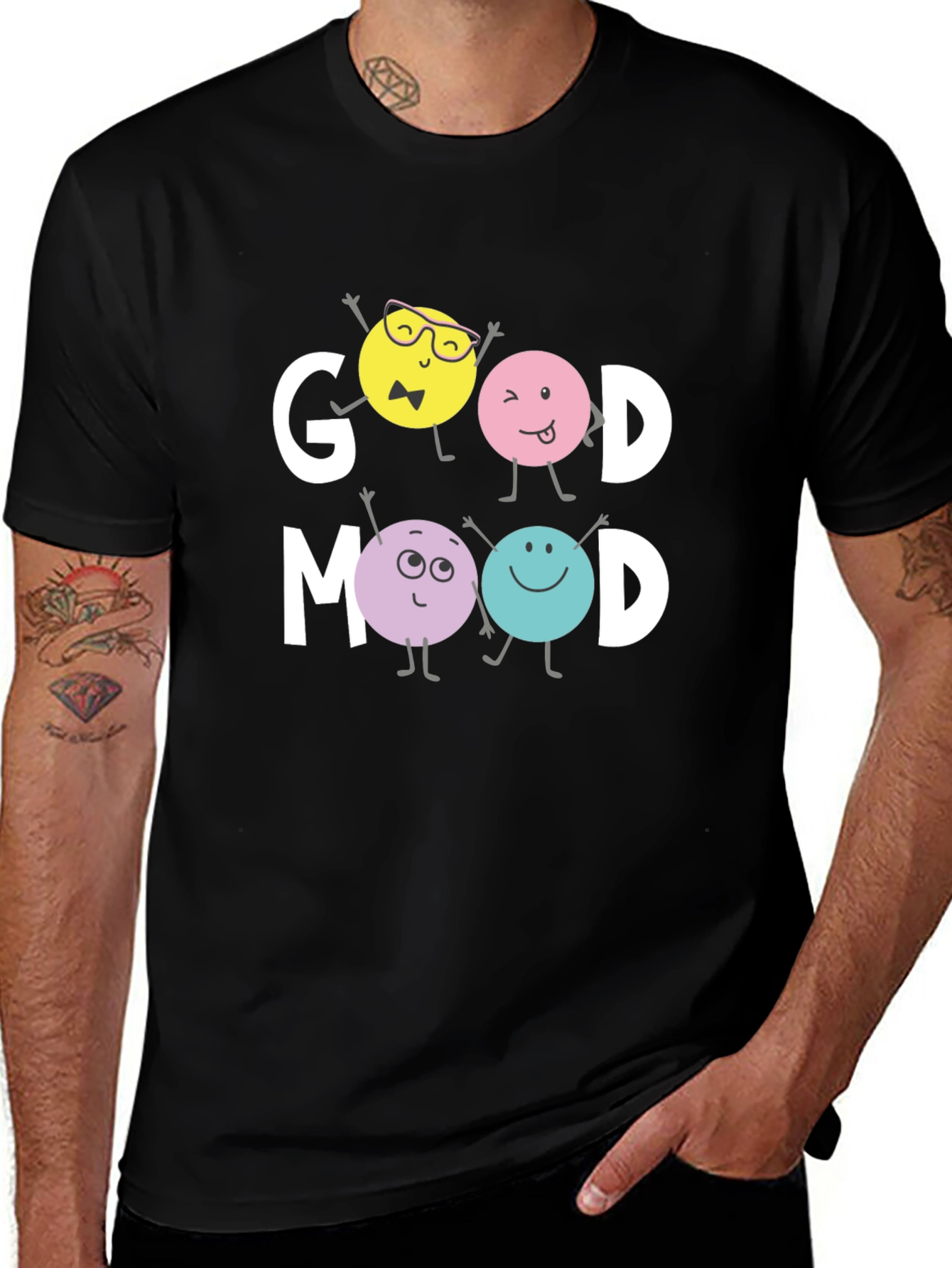 Good Mood Graphic Tee - Trendy Casual Wear