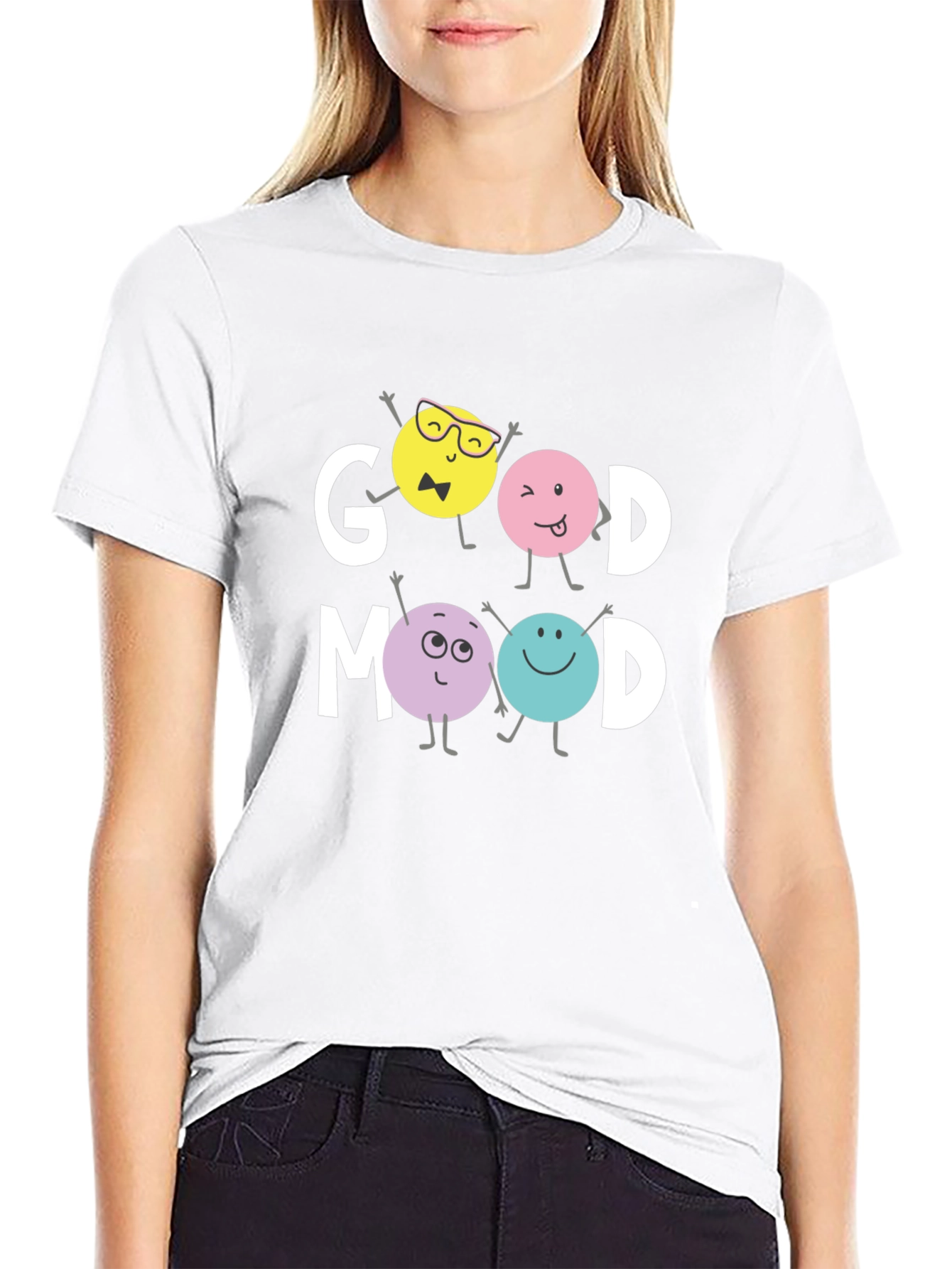 Good Mood Graphic Tee - Trendy Casual Wear