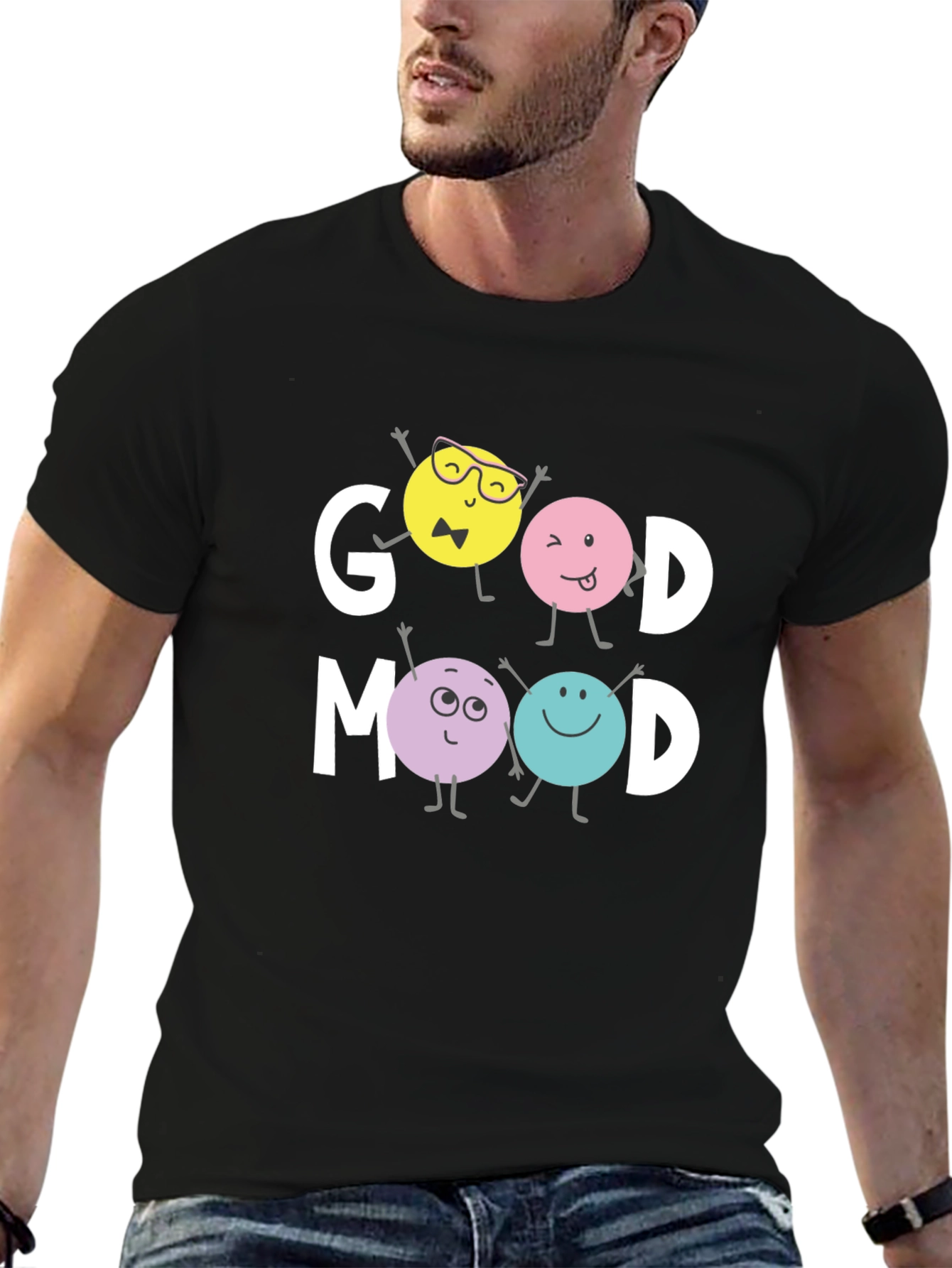 Good Mood Graphic Tee - Trendy Casual Wear
