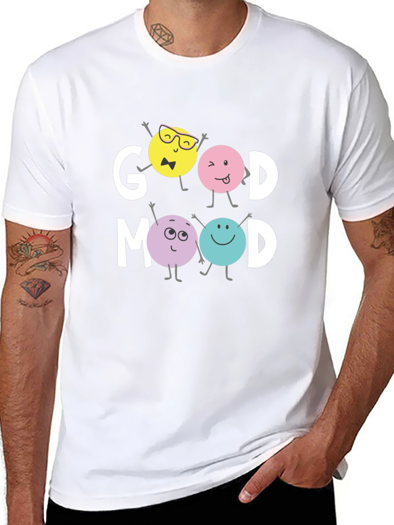 Good Mood Graphic Tee - Trendy Casual Wear