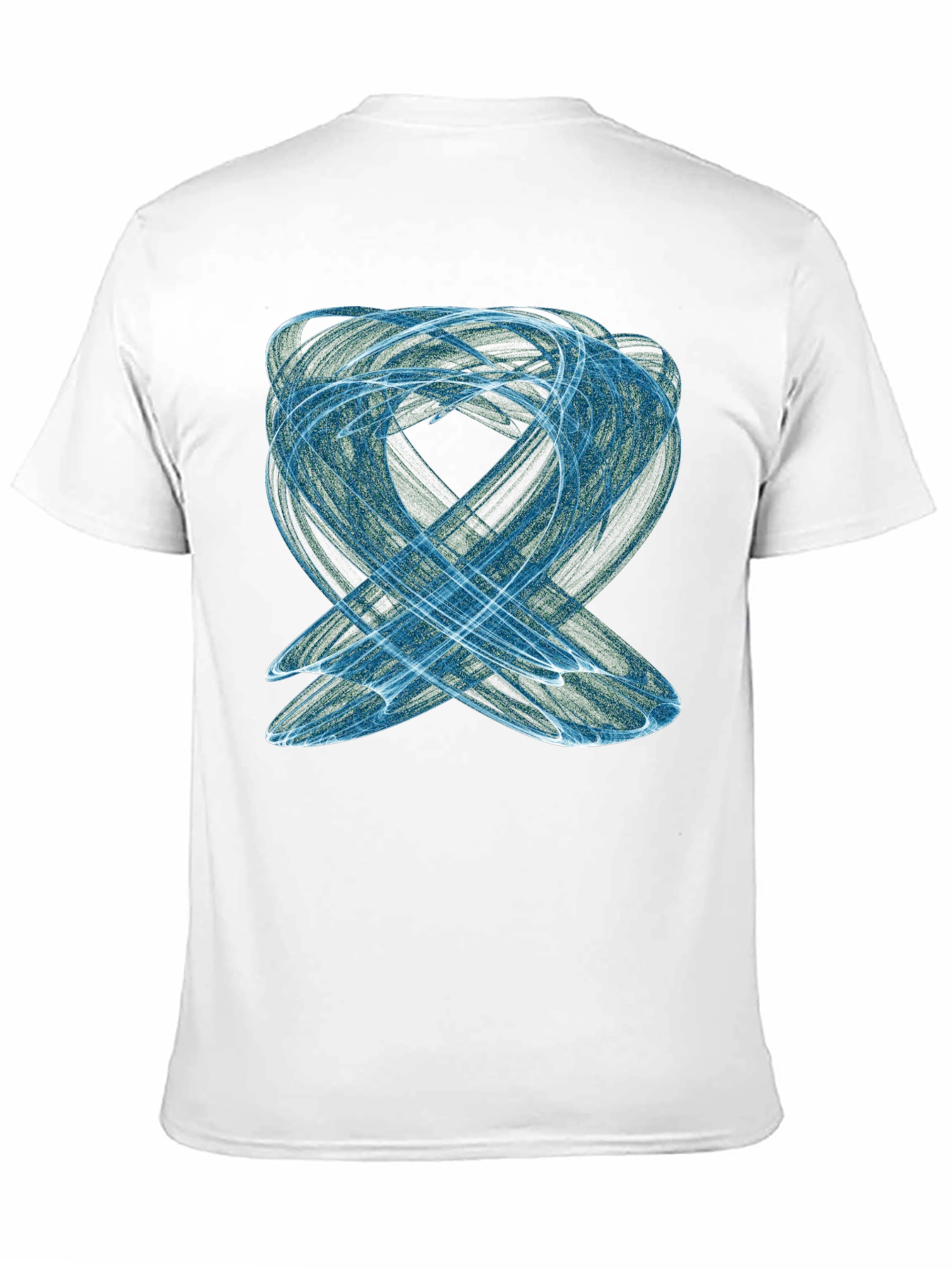 Abstract Swirl Graphic Tee - Modern Black T-Shirt