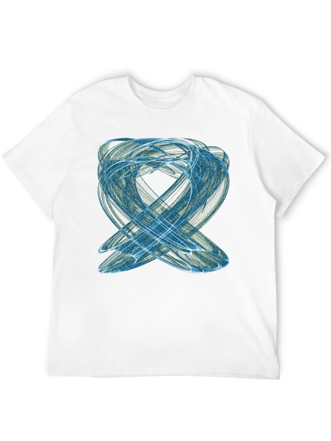 Abstract Swirl Graphic Tee - Modern Black T-Shirt