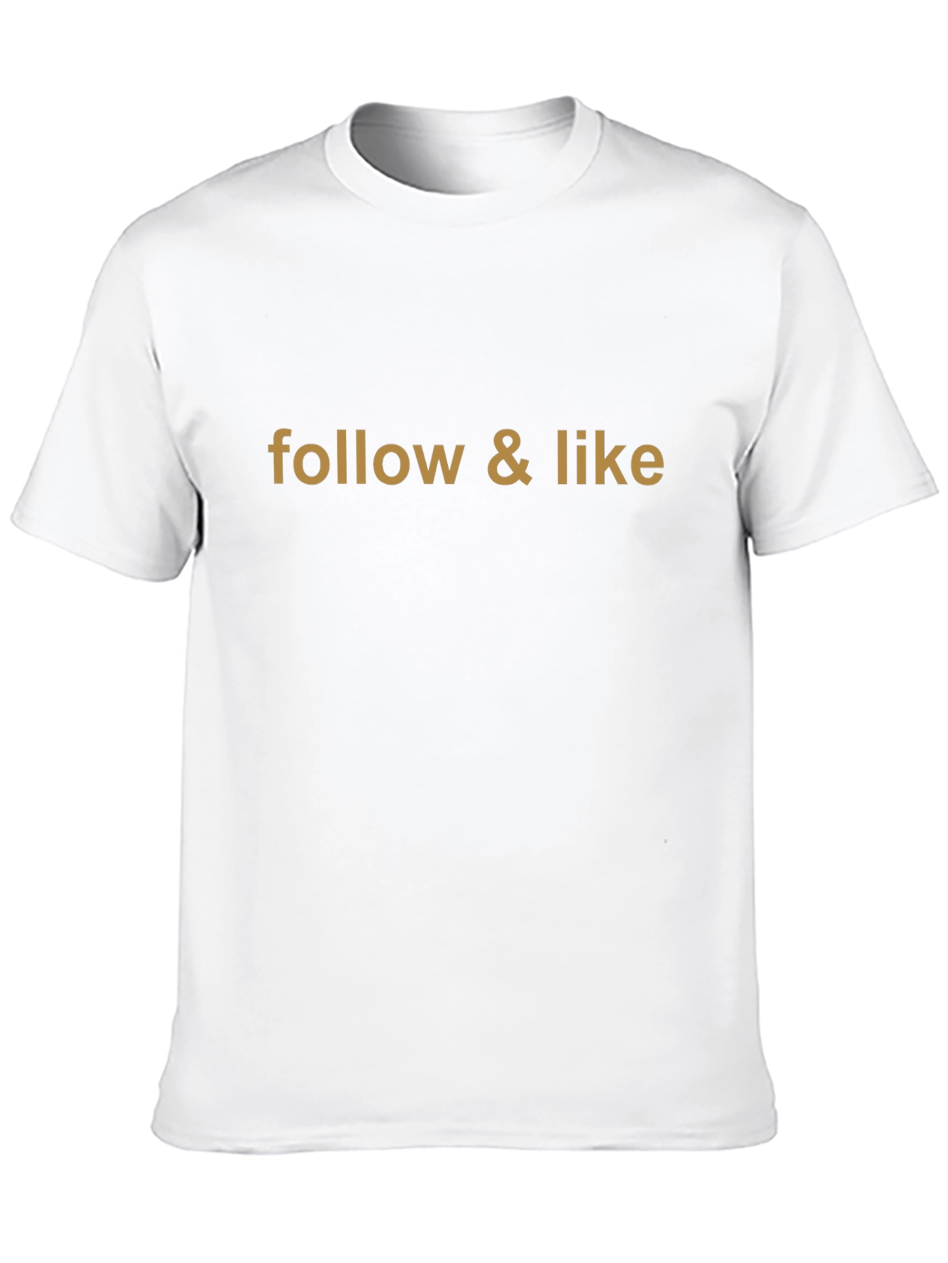 Follow & Like Graphic Print Black T-Shirt