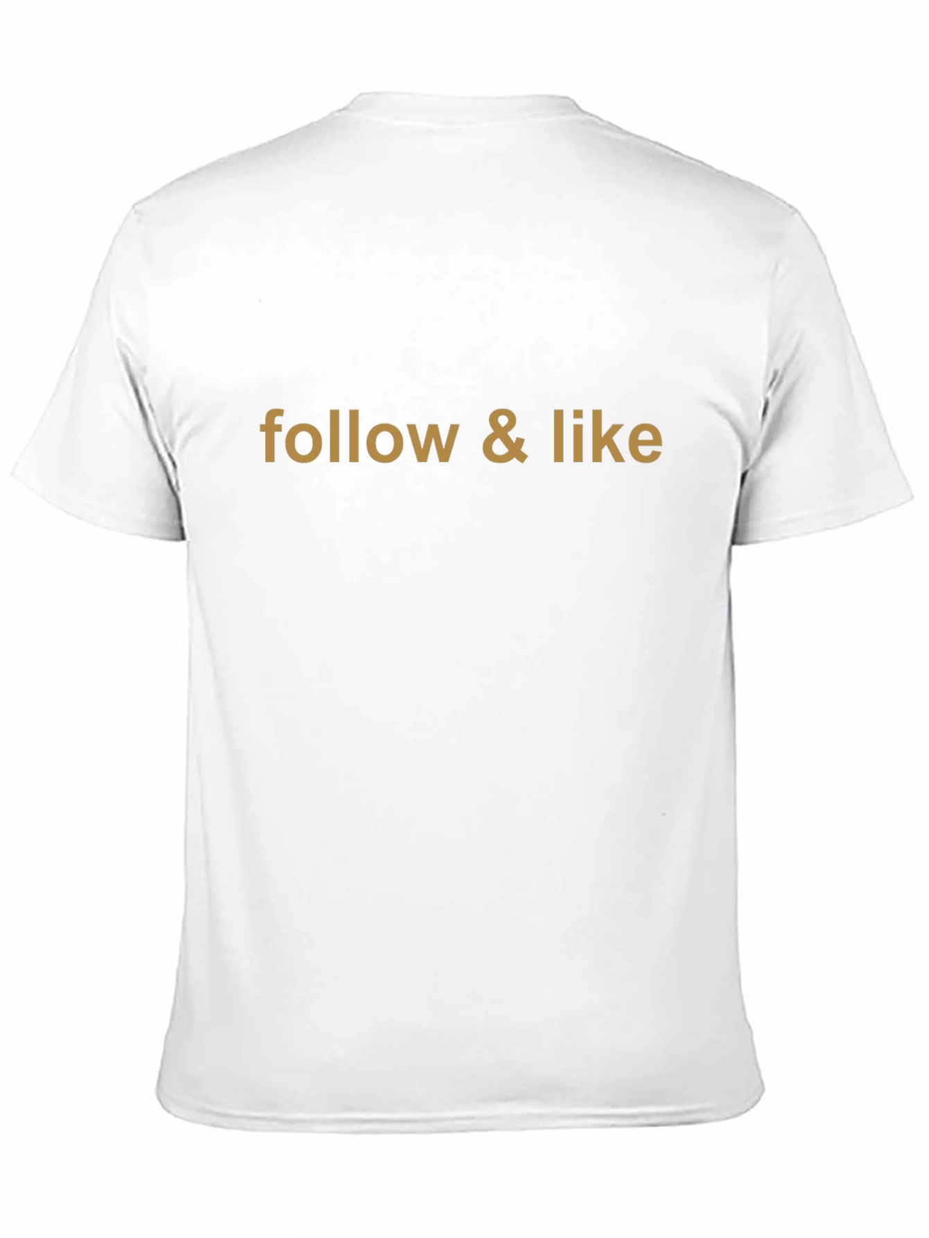 Follow & Like Graphic Print Black T-Shirt