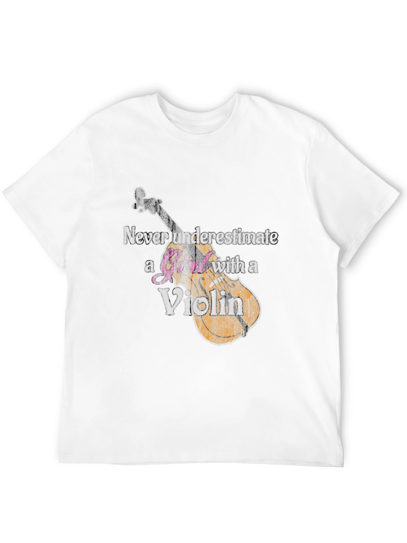 Never Underestimate A Girl With A Violin T-Shirt