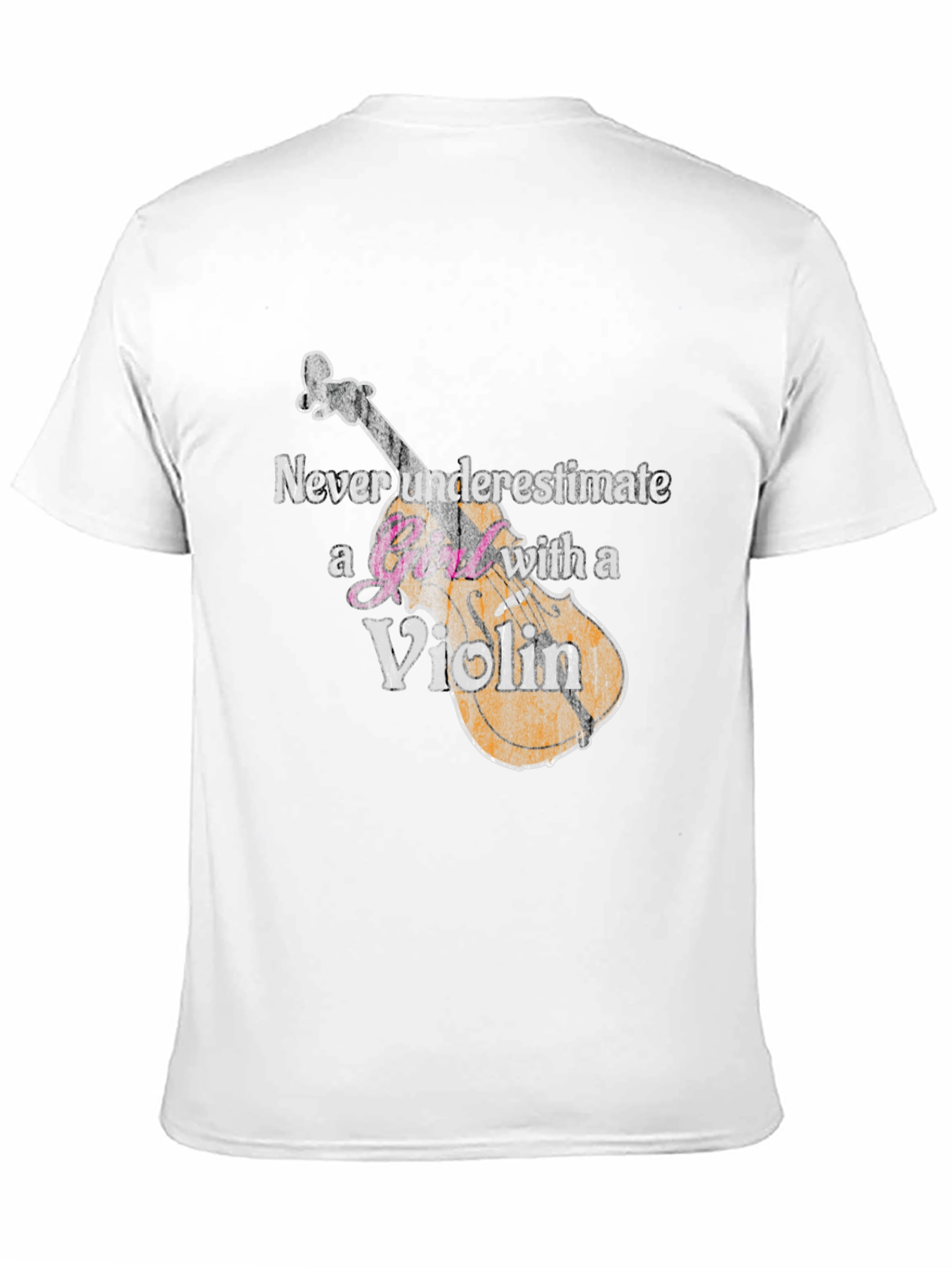 Never Underestimate A Girl With A Violin T-Shirt