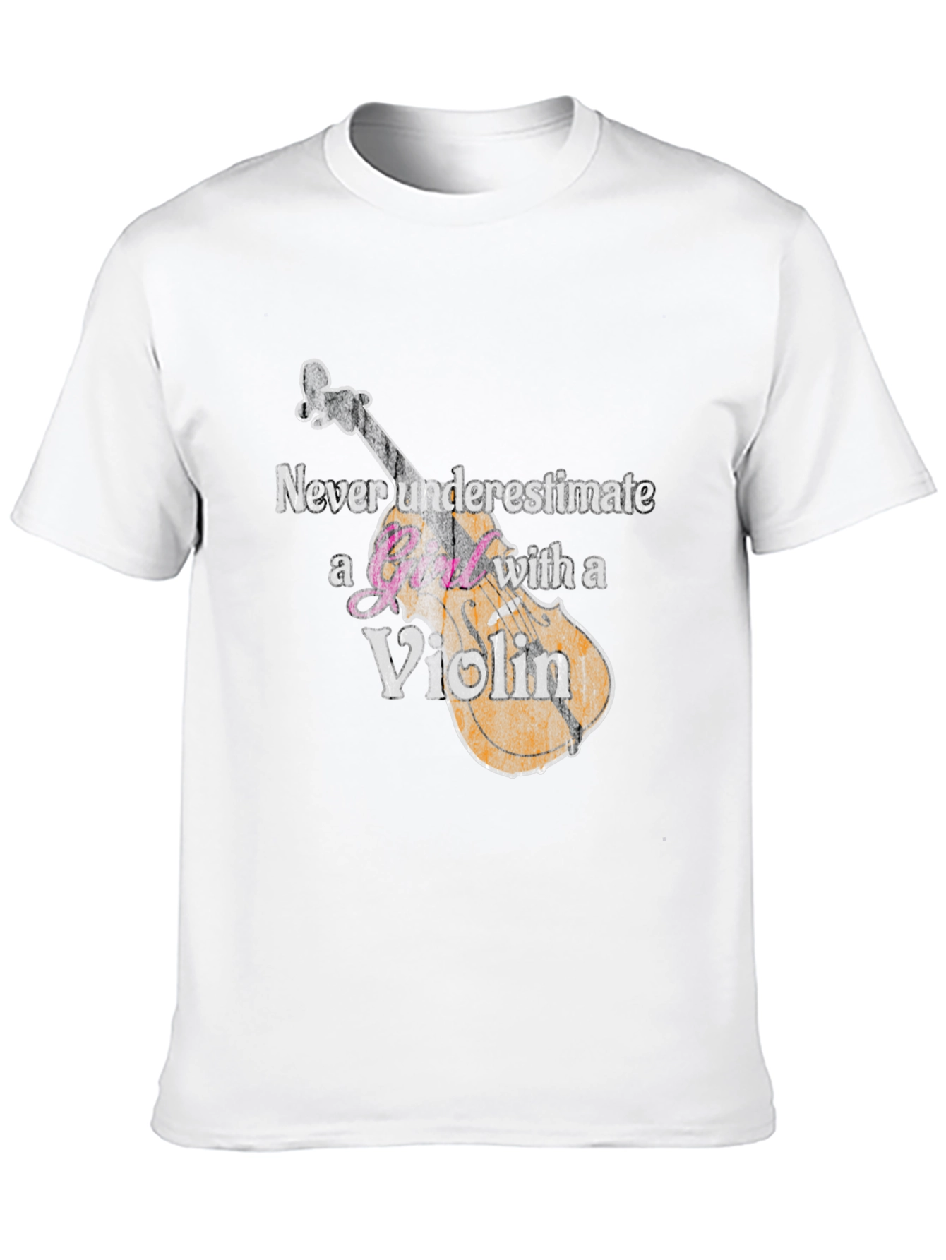 Never Underestimate A Girl With A Violin T-Shirt