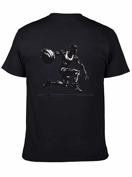 Black Basketball Player Graphic Tee