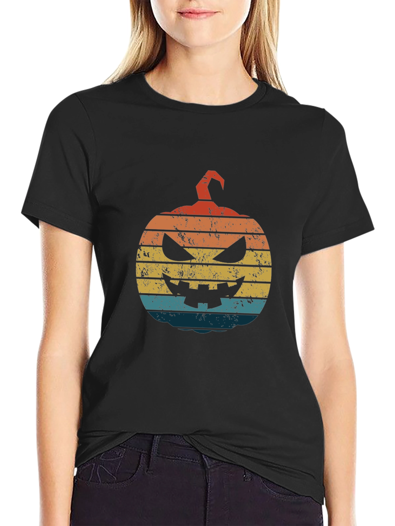 Retro Halloween Pumpkin T-Shirt