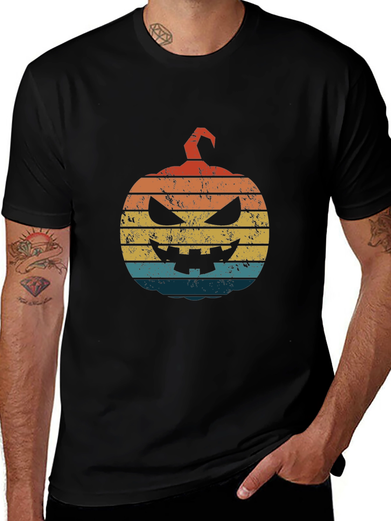 Retro Halloween Pumpkin T-Shirt