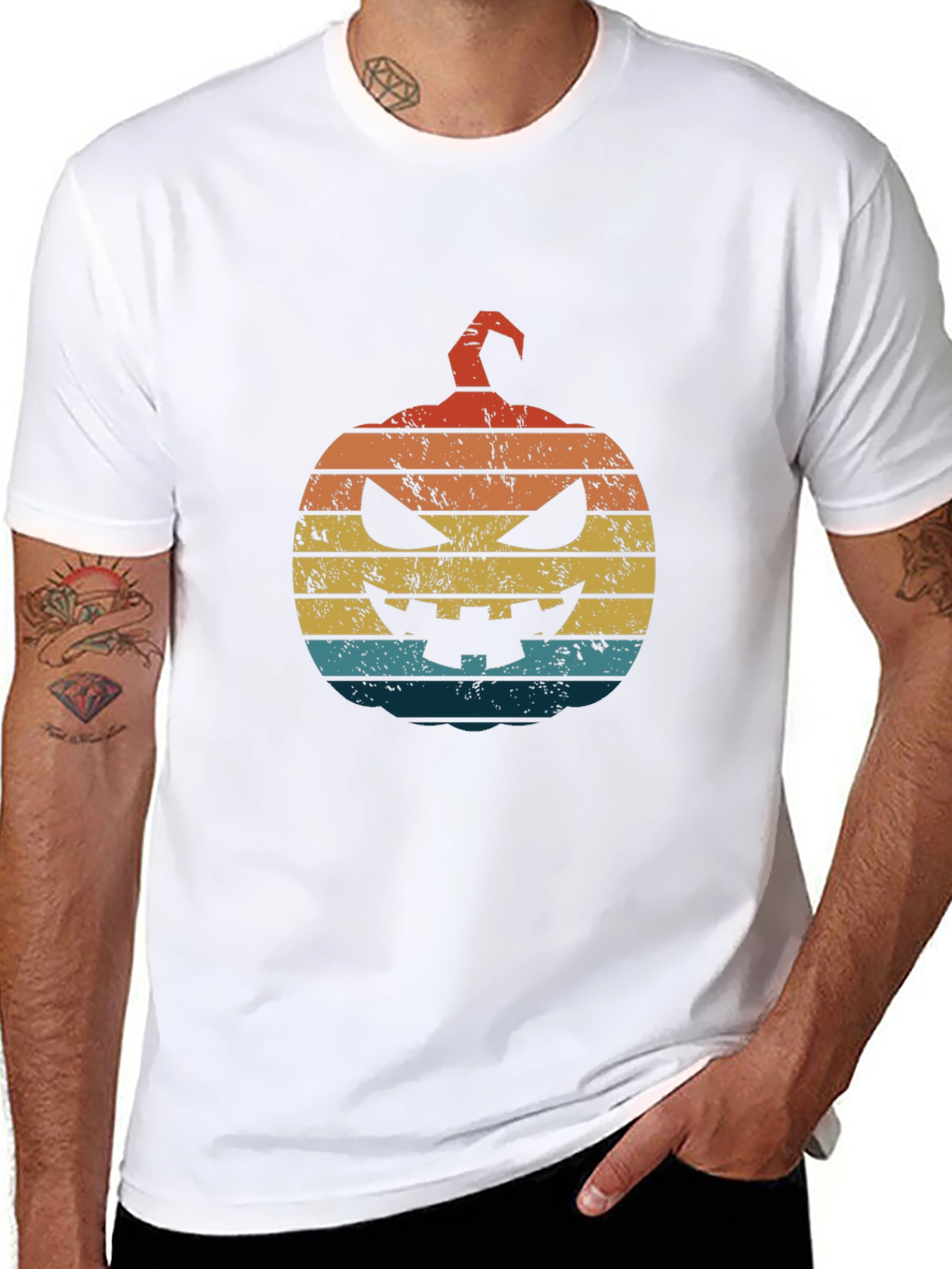 Retro Halloween Pumpkin T-Shirt