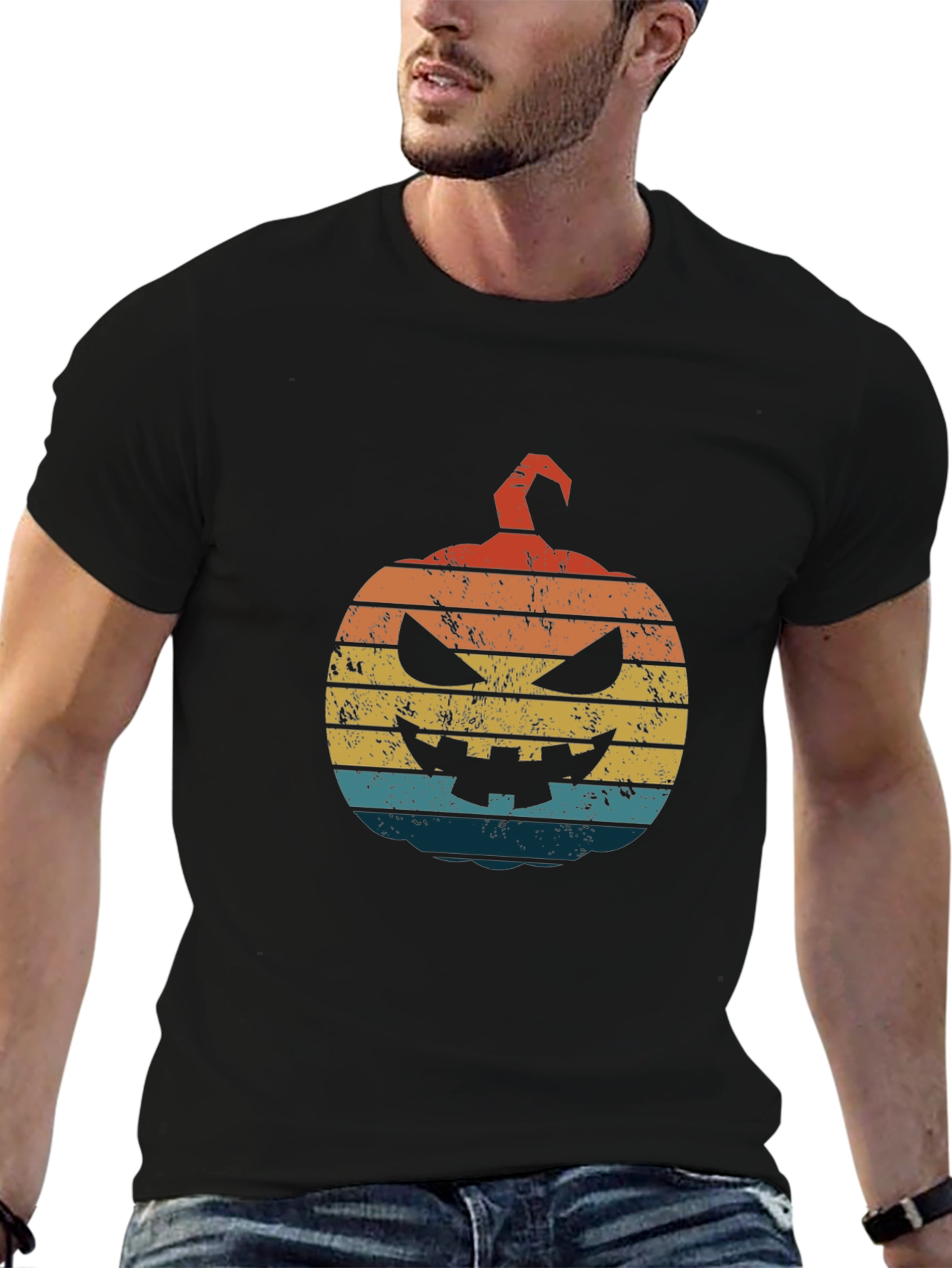 Retro Halloween Pumpkin T-Shirt