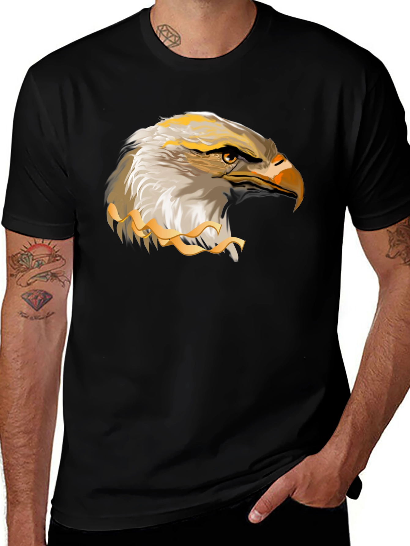 Eagle Graphic Black T-Shirt