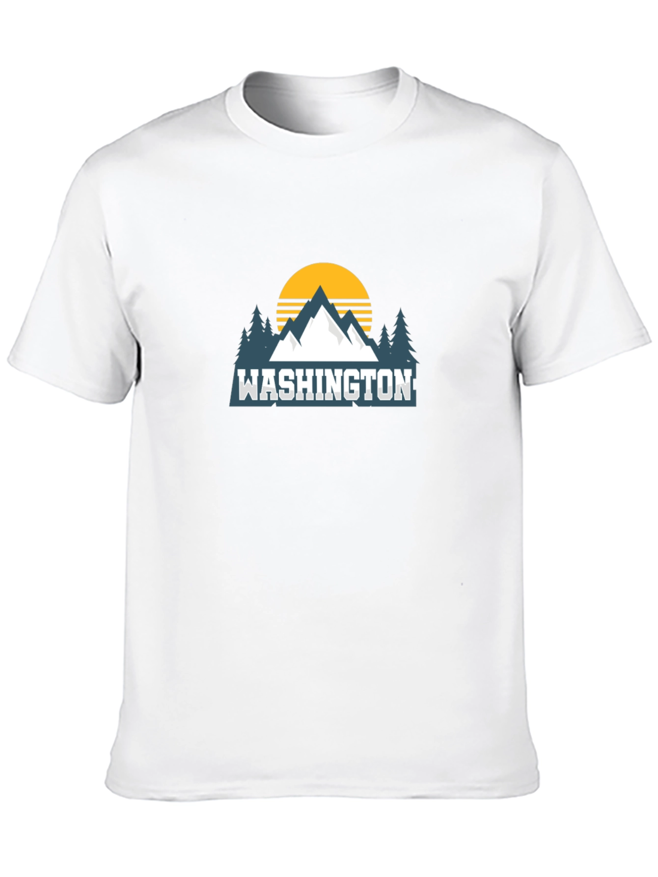 Washington Mountain Graphic Tee - Black