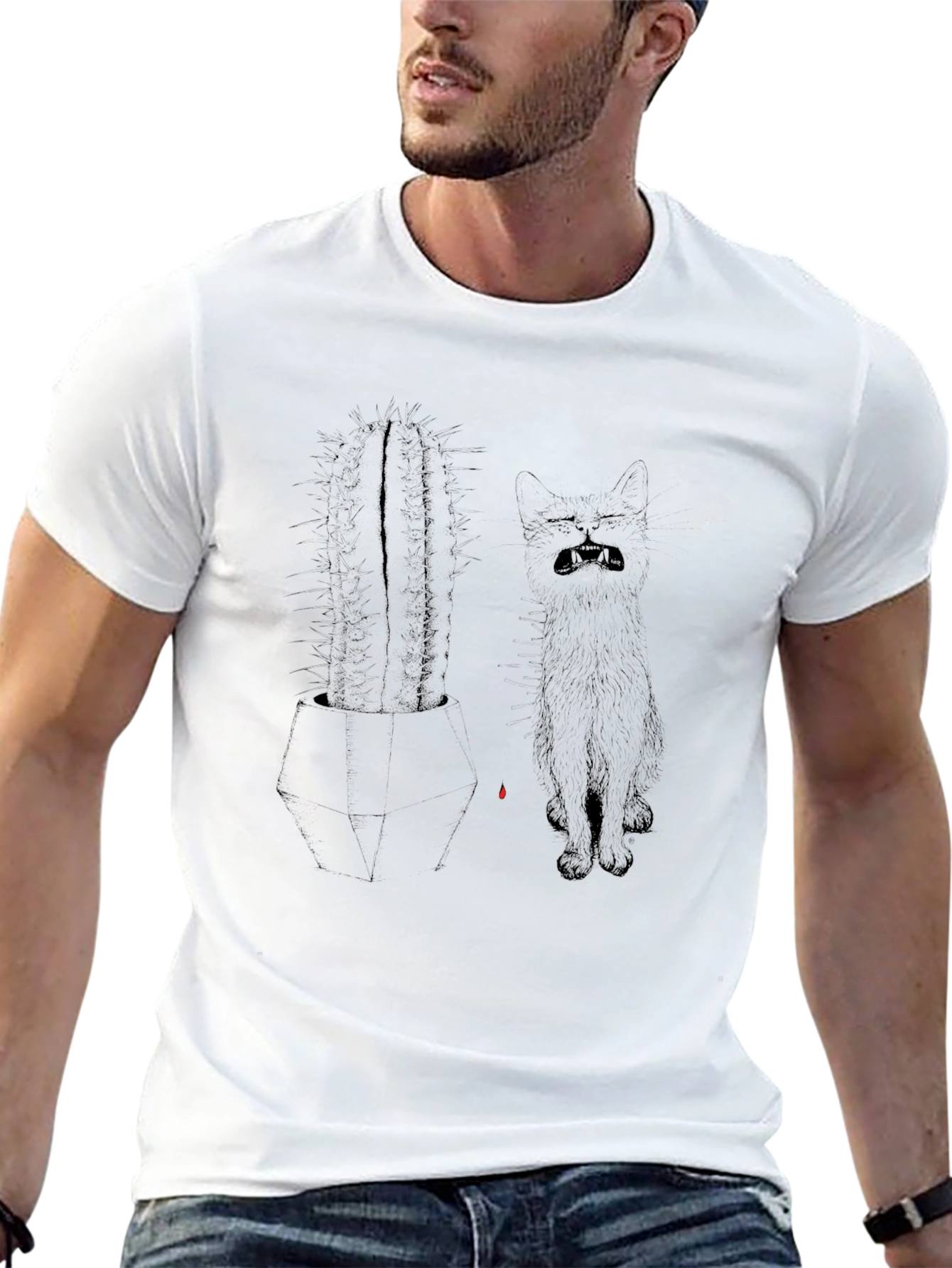 Cactus Cat Graphic Tee