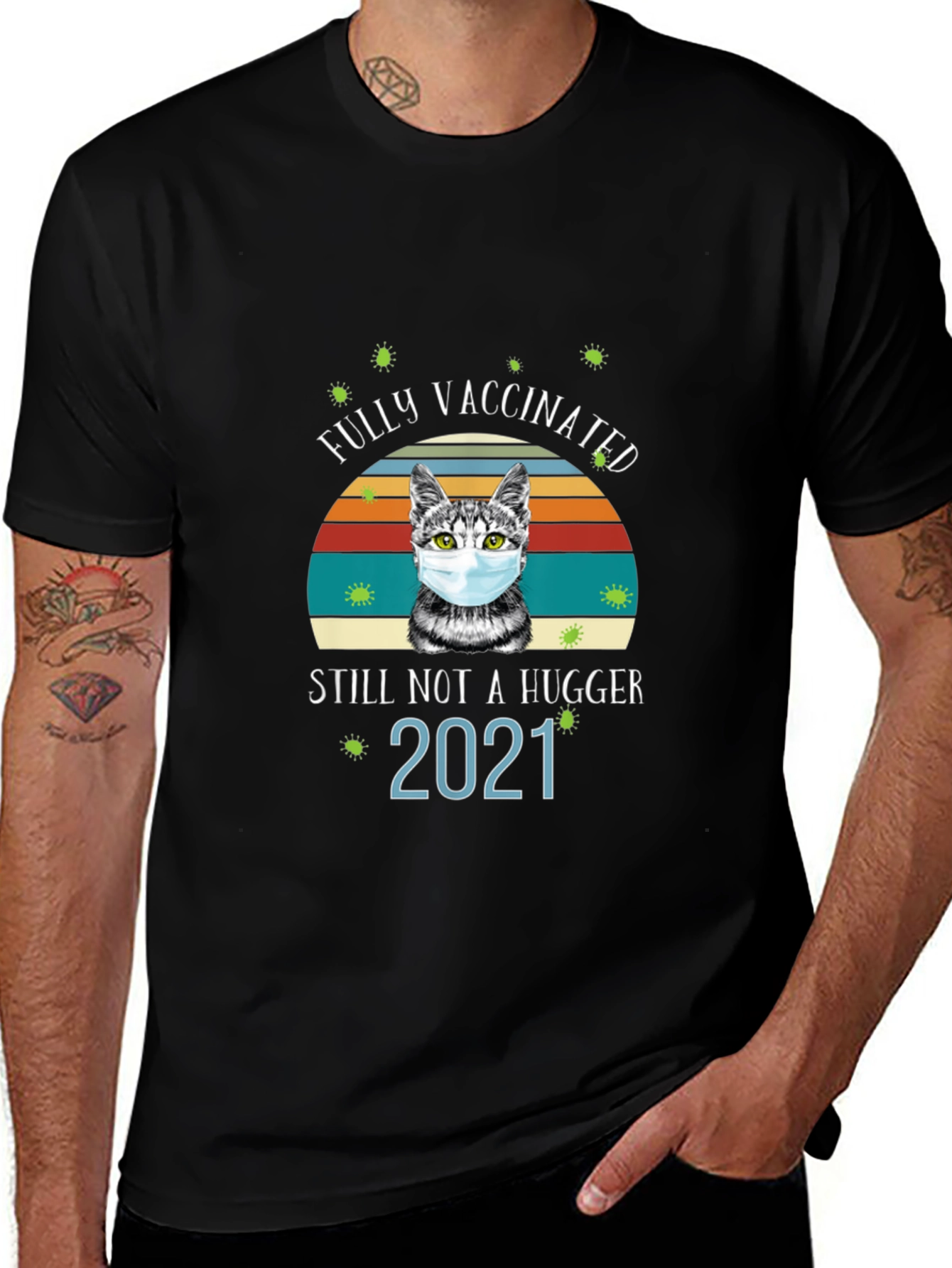 Fully Vaccinated Cat Graphic Tee