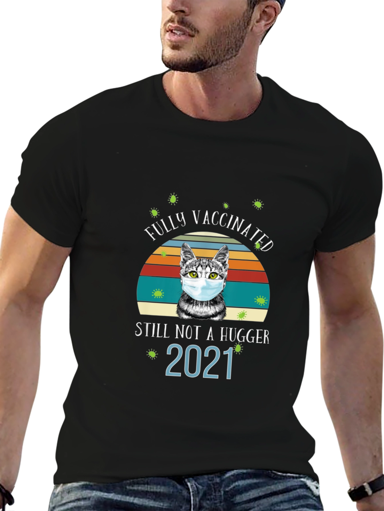 Fully Vaccinated Cat Graphic Tee