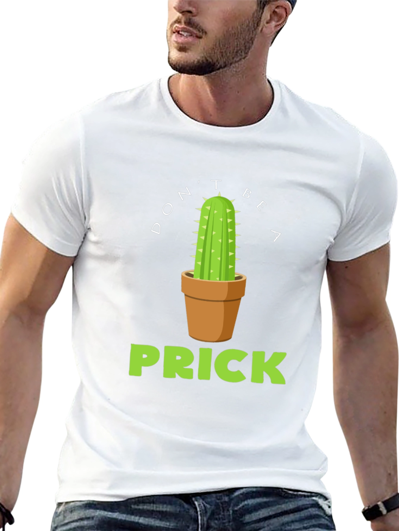 Dont Be A Prick Cactus Graphic T-Shirt