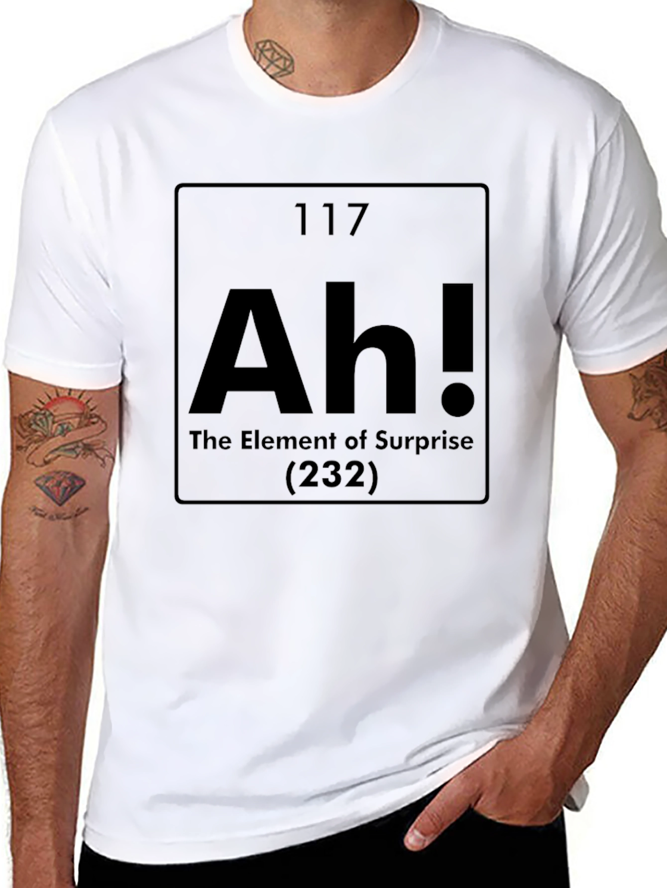 Ah! Element of Surprise Funny Periodic Table T-Shirt