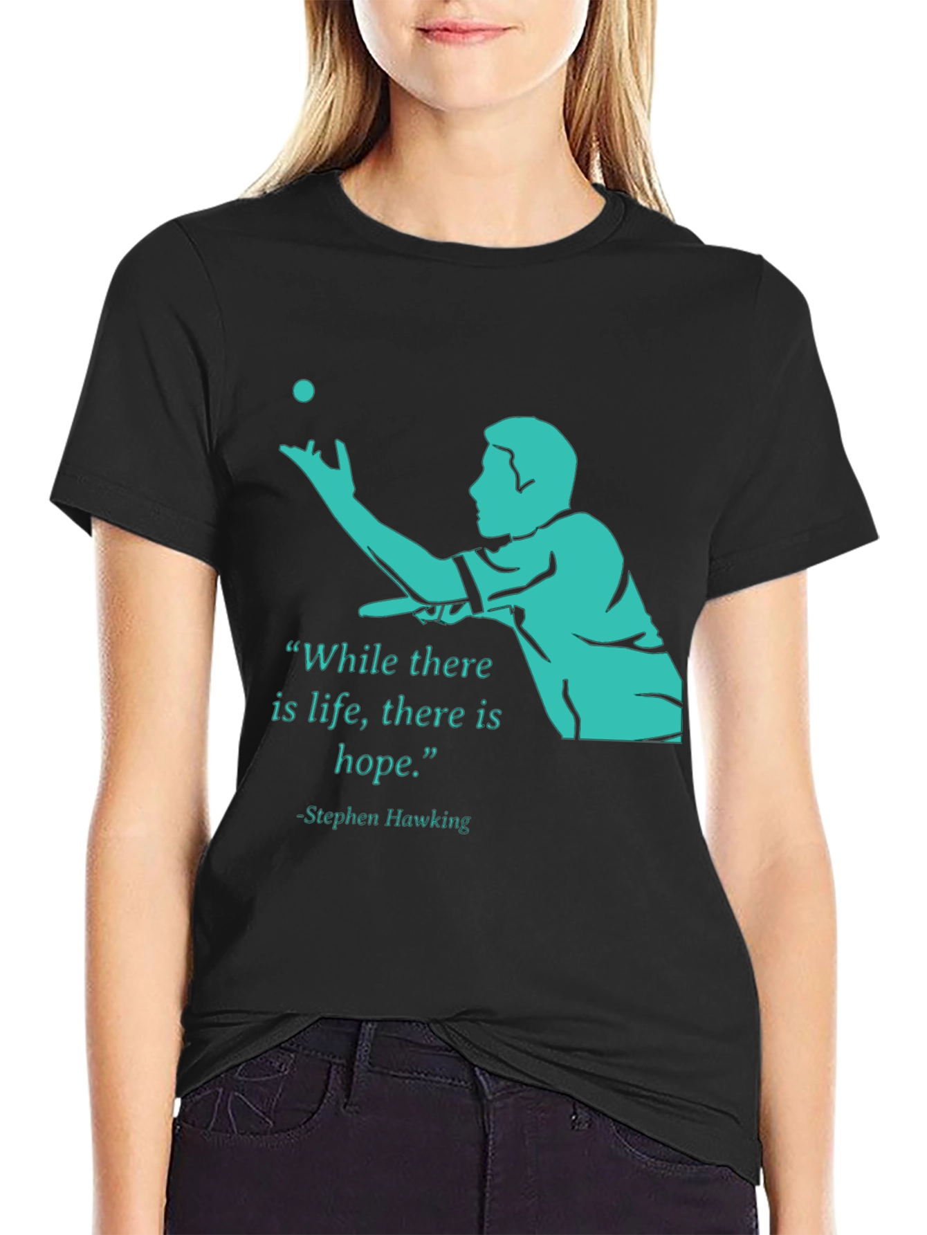Stephen Hawking Life Hope Graphic Tee