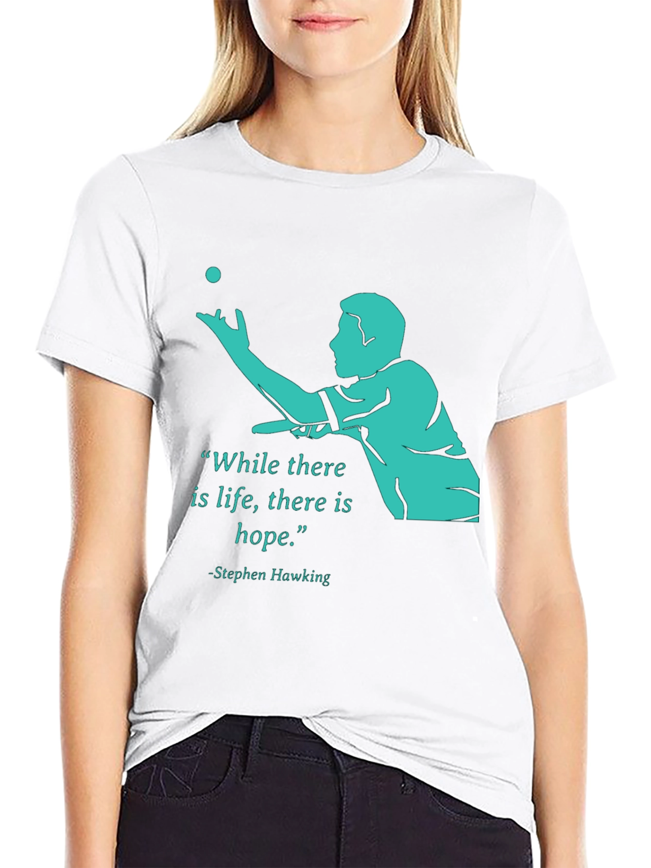 Stephen Hawking Life Hope Graphic Tee