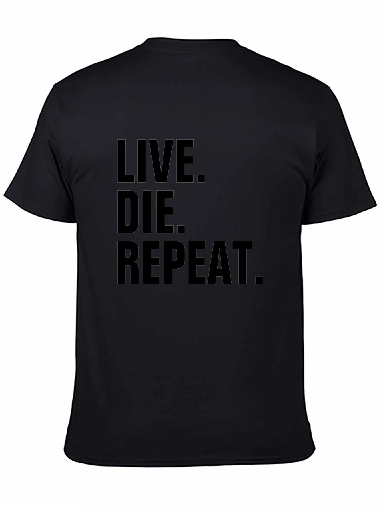 Live Die Repeat Graphic Tee - Mens Black T-Shirt