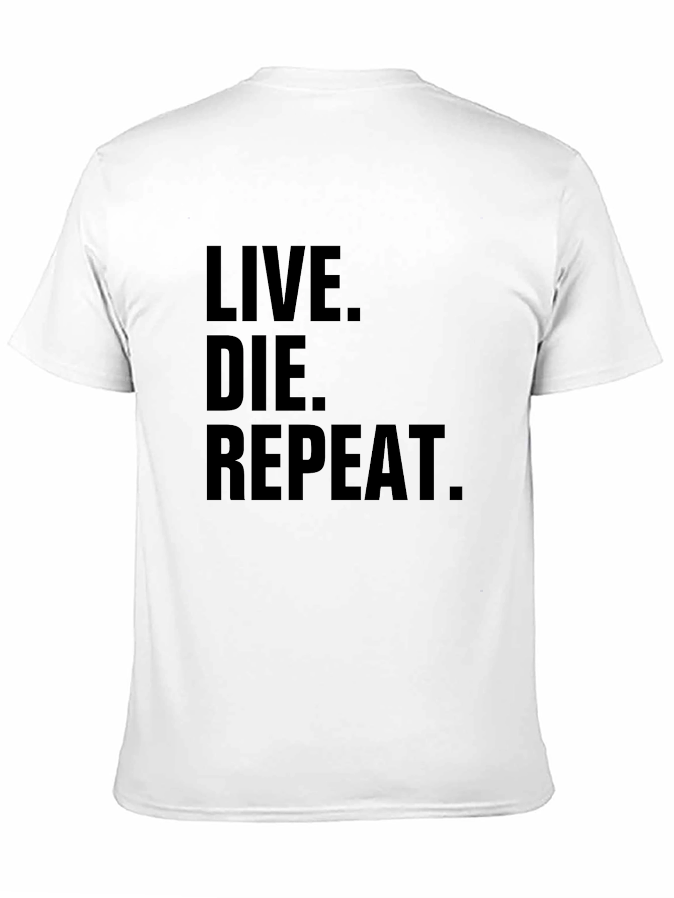 Live Die Repeat Graphic Tee - Mens Black T-Shirt
