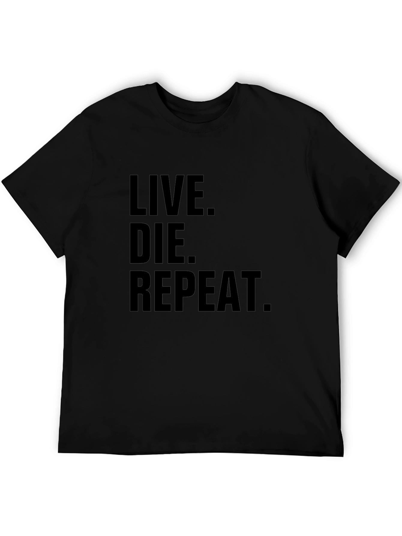 Live Die Repeat Graphic Tee - Mens Black T-Shirt