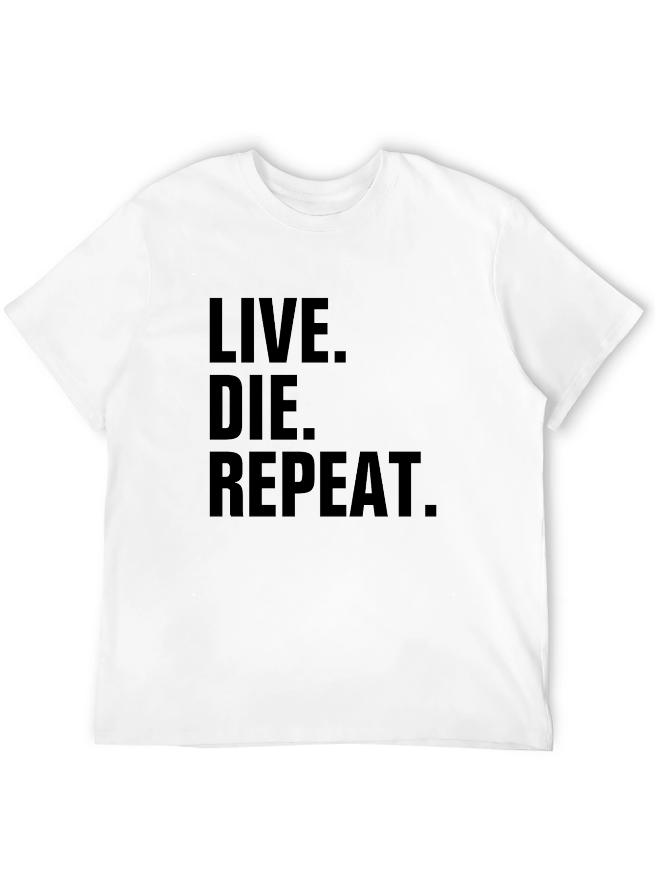 Live Die Repeat Graphic Tee - Mens Black T-Shirt