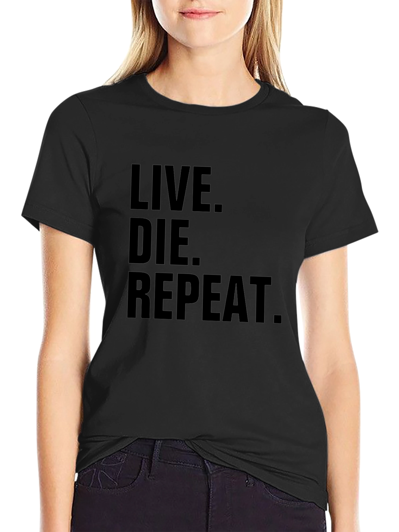 Live Die Repeat Graphic Tee - Mens Black T-Shirt