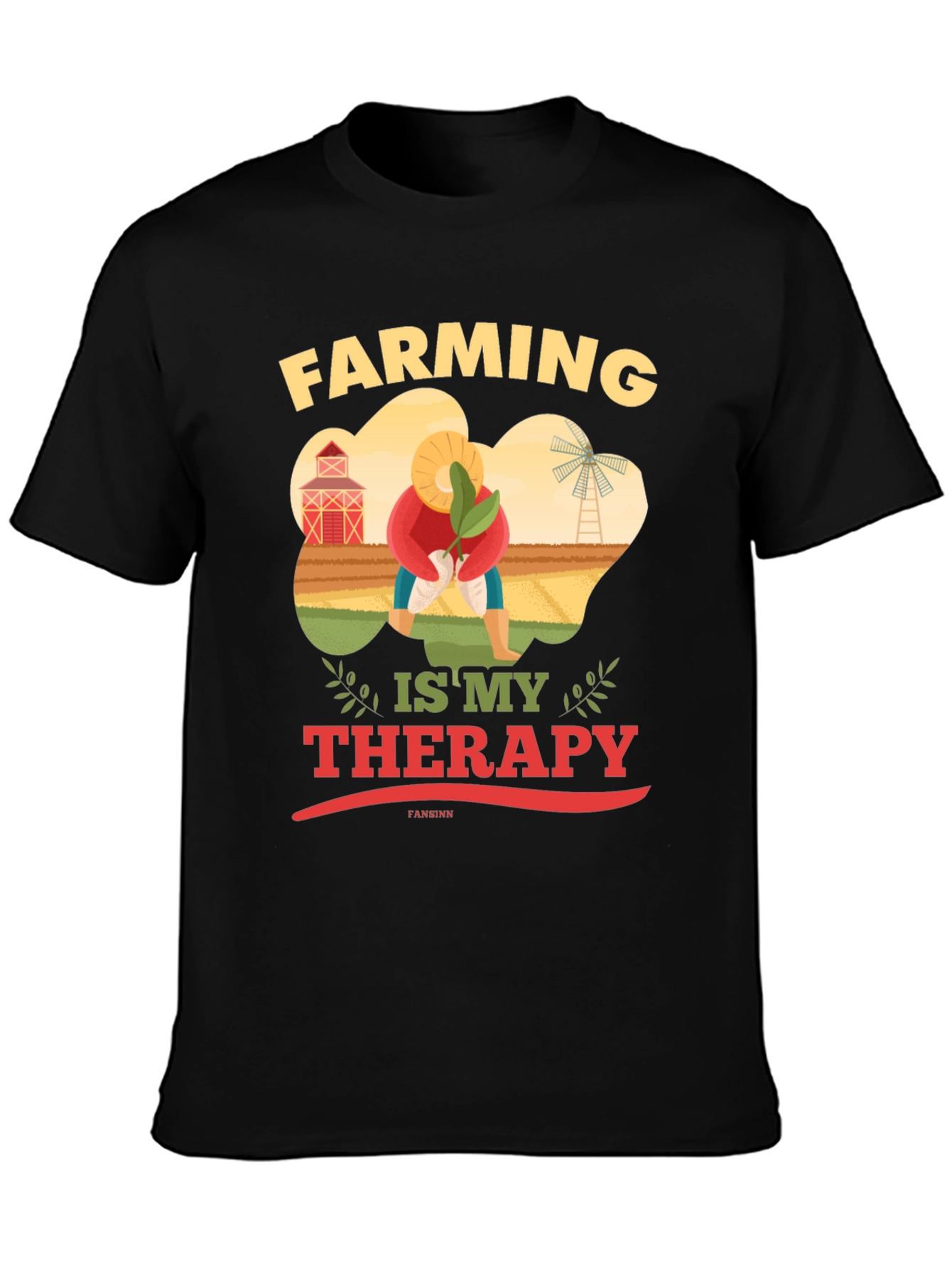 Farming is My Therapy Graphic T-Shirt