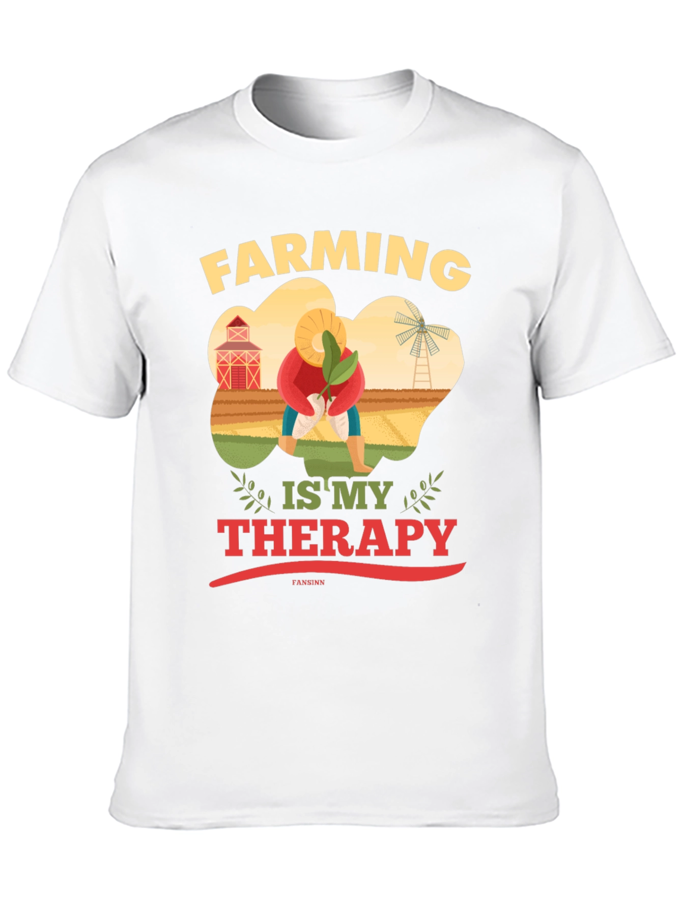 Farming is My Therapy Graphic T-Shirt