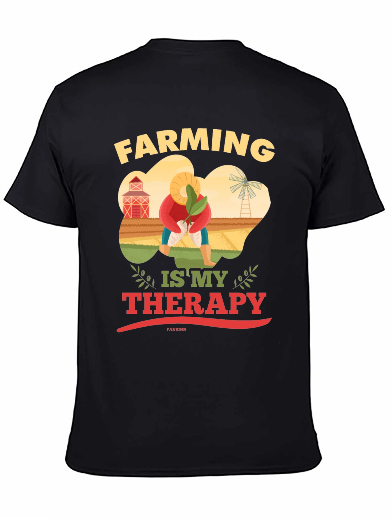 Farming is My Therapy Graphic T-Shirt