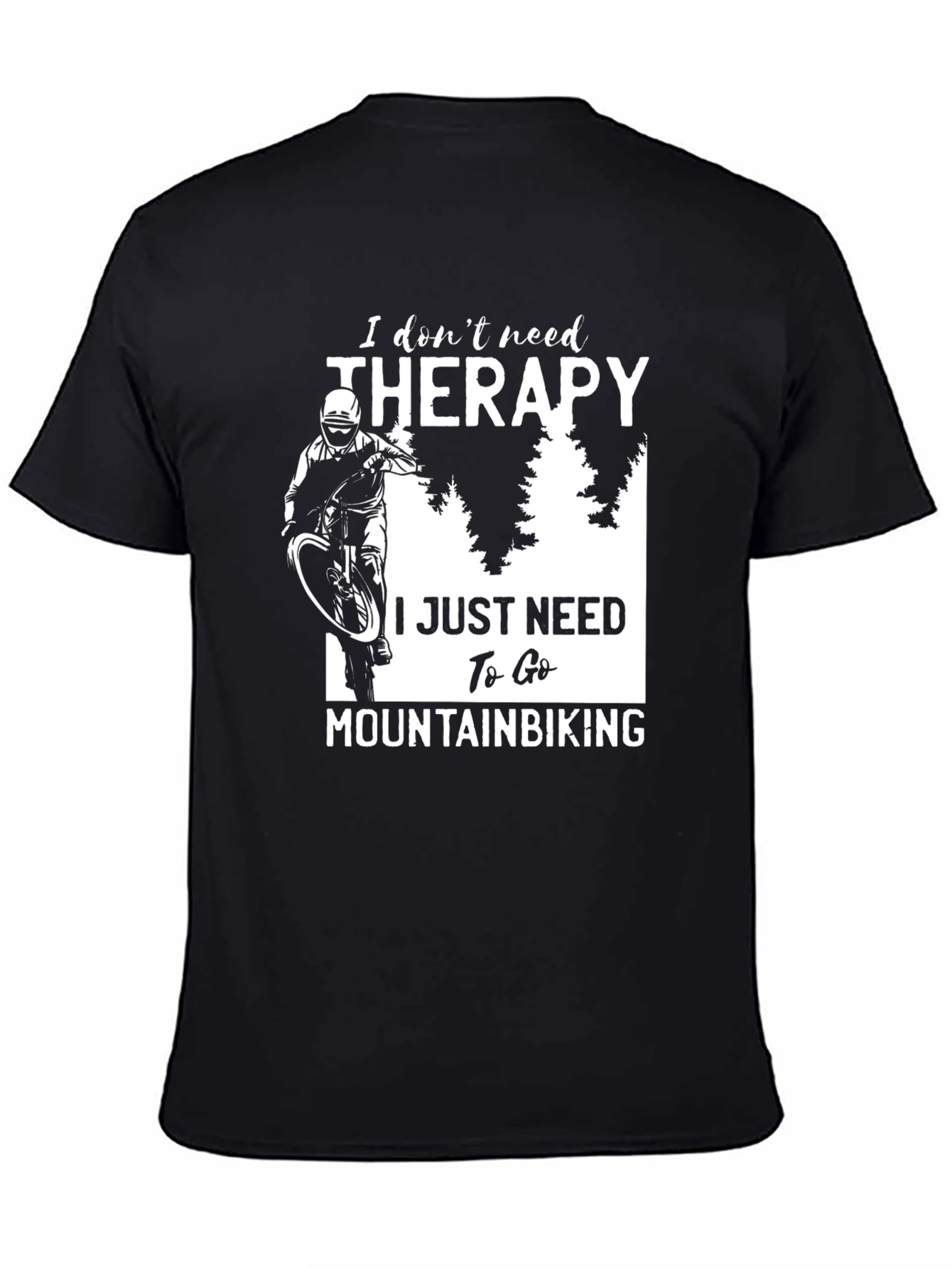 Mountain Biking Therapy Graphic Tee
