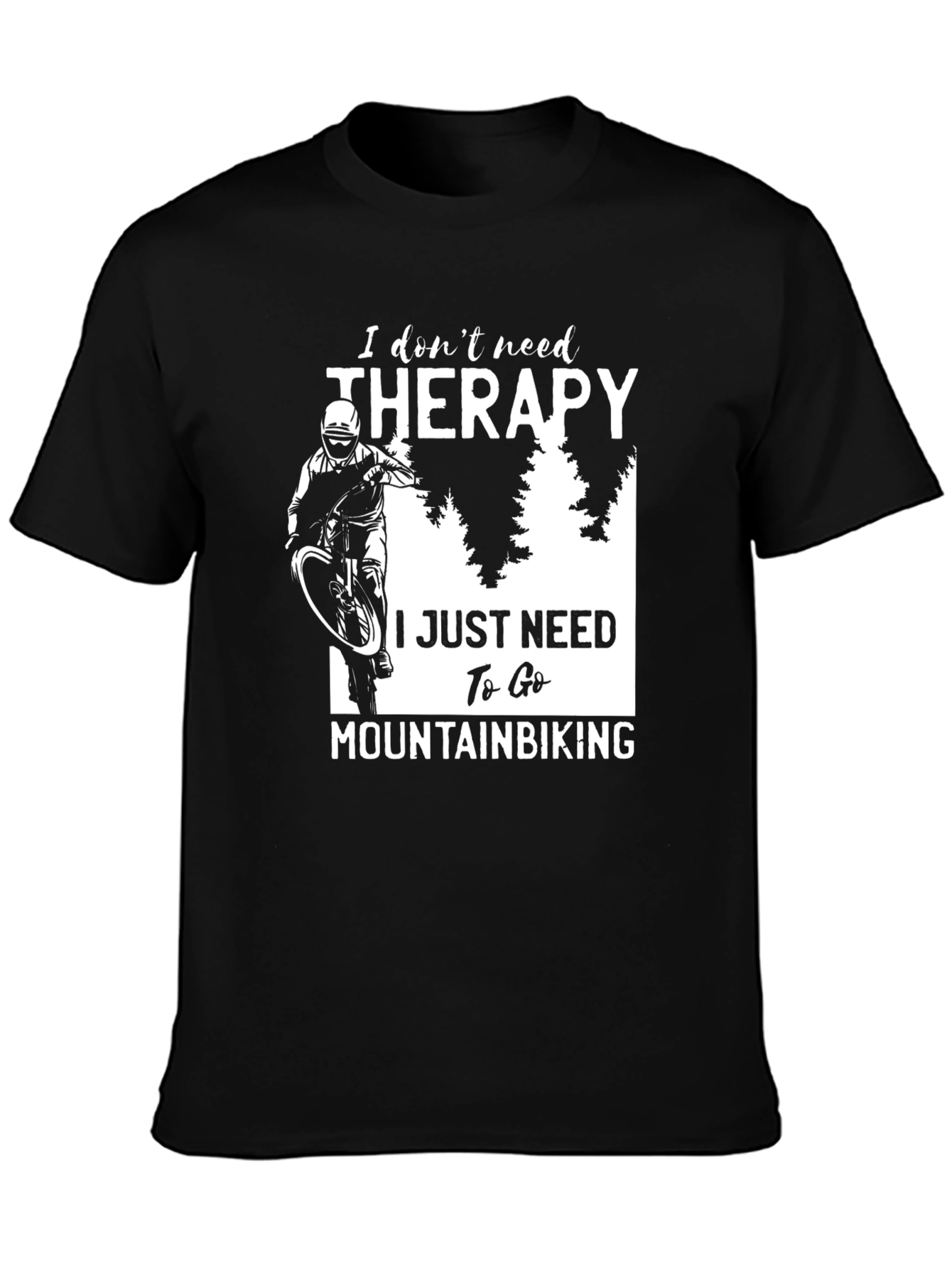 Mountain Biking Therapy Graphic Tee