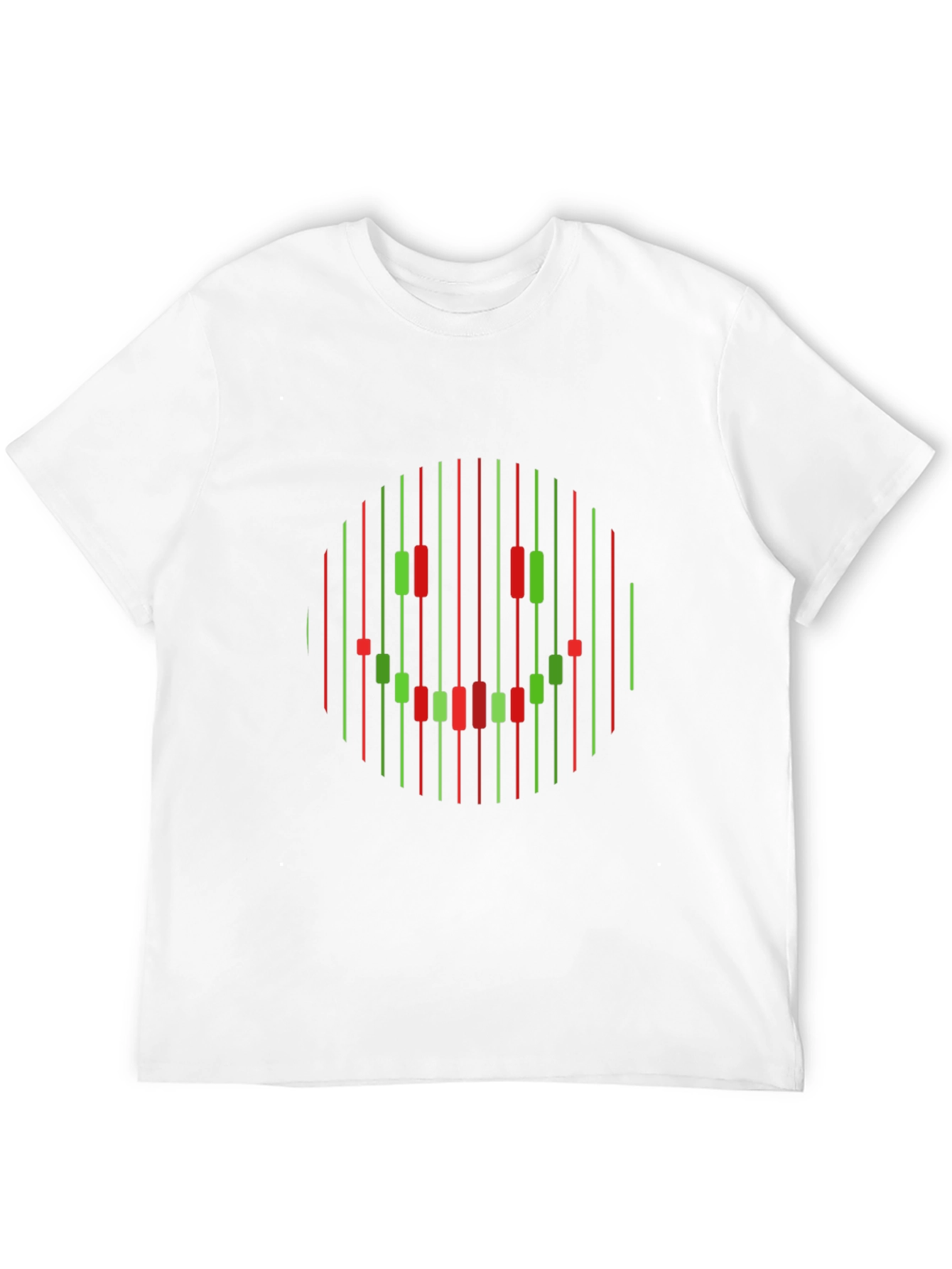 Stock Trader Smiley Face Black T-Shirt