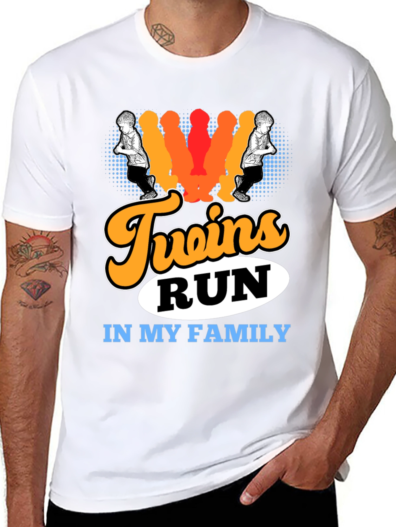 Twins Run in My Family T-Shirt
