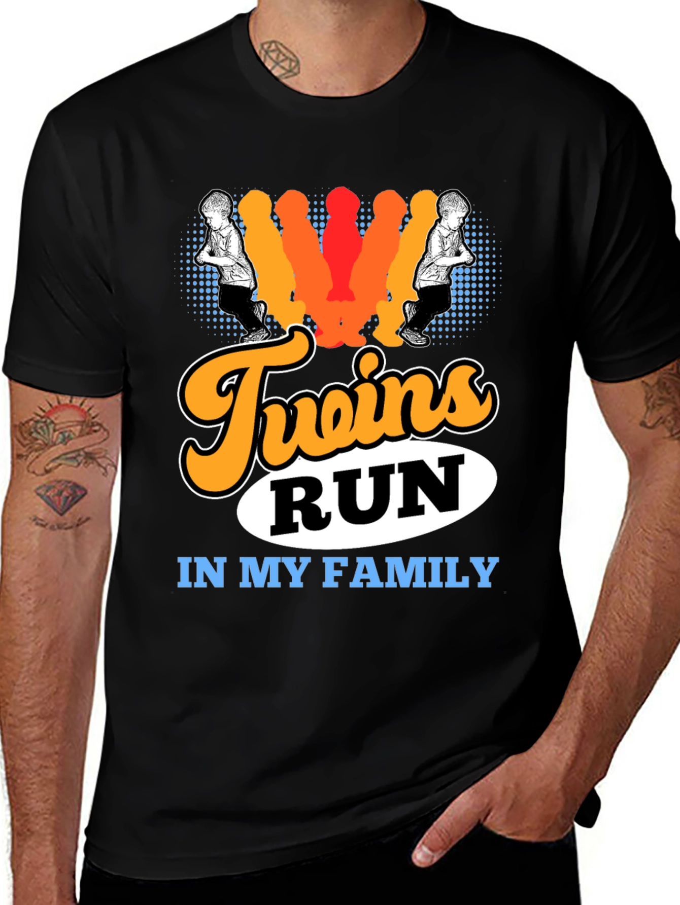 Twins Run in My Family T-Shirt