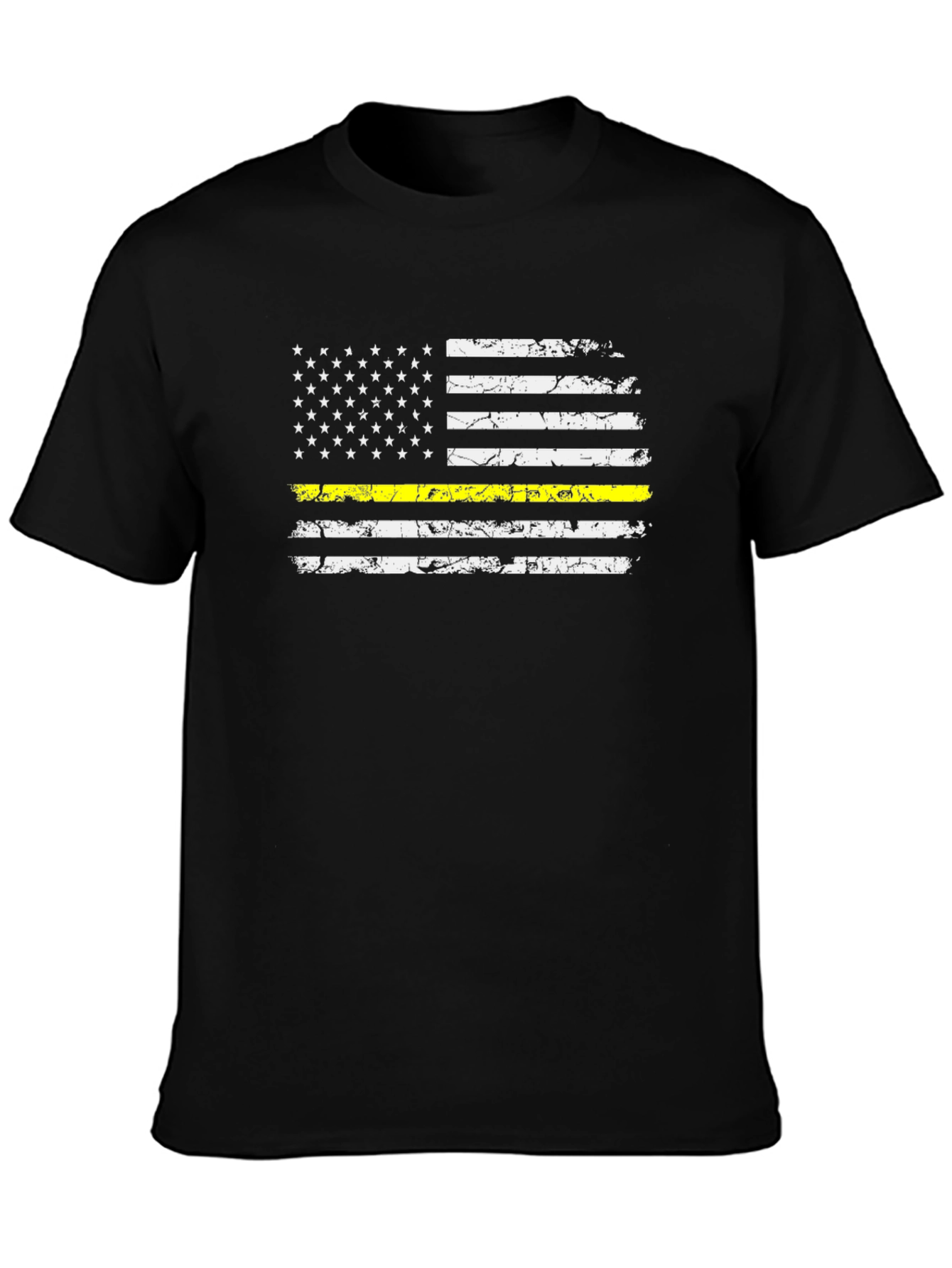 Thin Yellow Line American Flag Tee