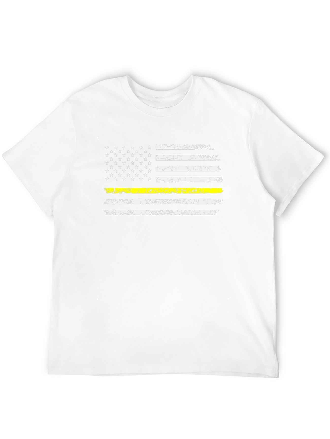 Thin Yellow Line American Flag Tee