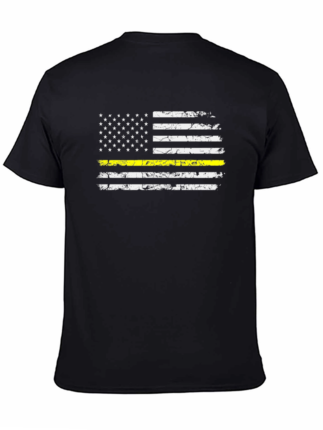 Thin Yellow Line American Flag Tee