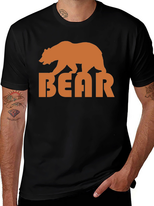 Bear Graphic Tee - Mens Black T-Shirt