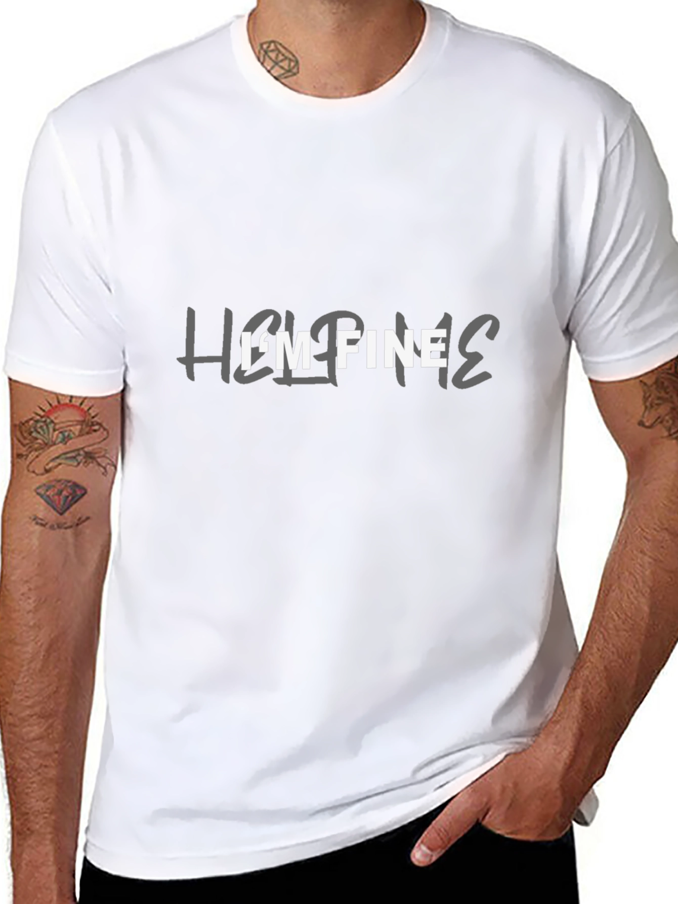 Humorous Im Fine T-Shirt