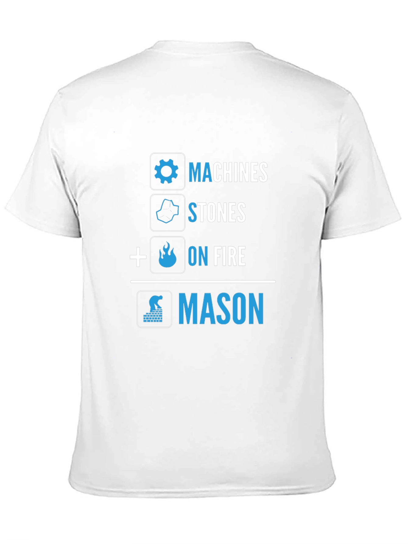 Machines Stones On Fire Mason Graphic Tee - Black