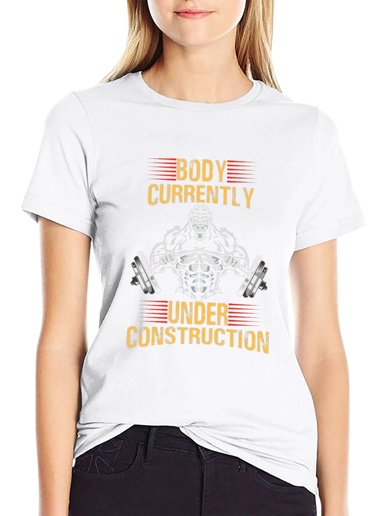 Body Under Construction Mens Graphic T-Shirt